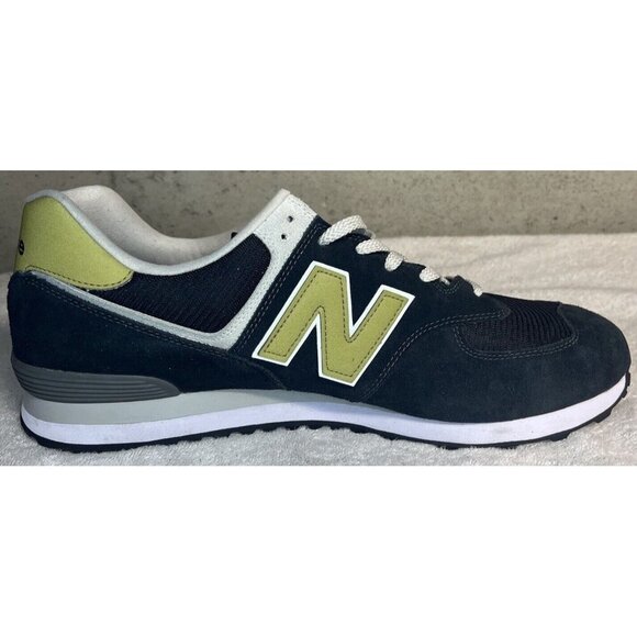New Balance 574 Men's Shoes Sneakers ML574EO2 Black Tan Size 18 - Picture 3 of 7